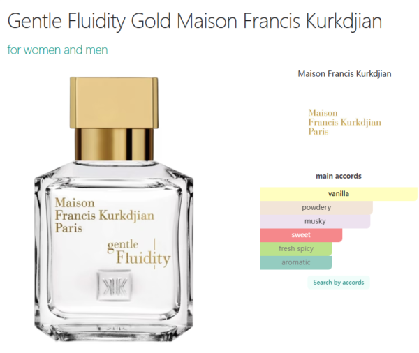 Gentle Fluidity Gold Maison Francis Kurkdjian for women and men
