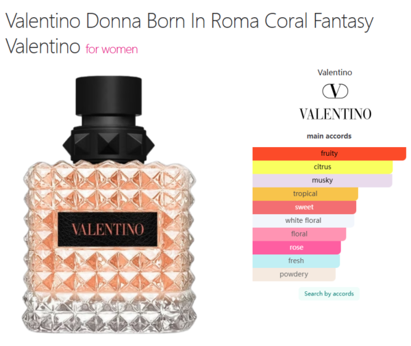 Valentino Donna Born In Roma Coral Fantasy Valentino for women