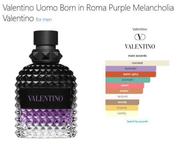 Valentino Uomo Born in Roma Purple Melancholia Valentino for men