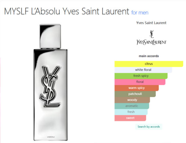 MYSLF L’Absolu Yves Saint Laurent for men