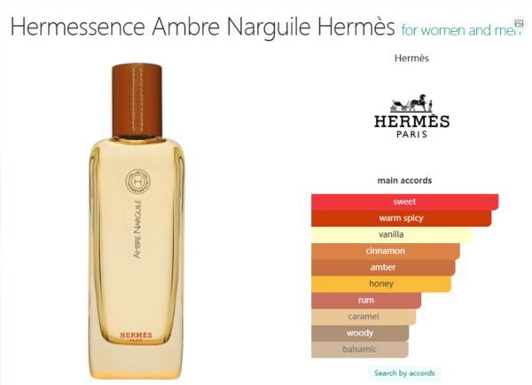 Hermessence Ambre Narguile Hermès for women and men