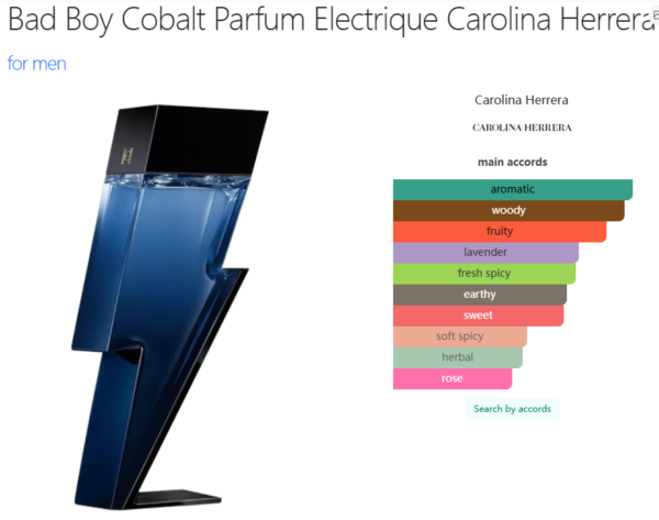 Bad Boy Cobalt Parfum Electrique Carolina Herrera for men