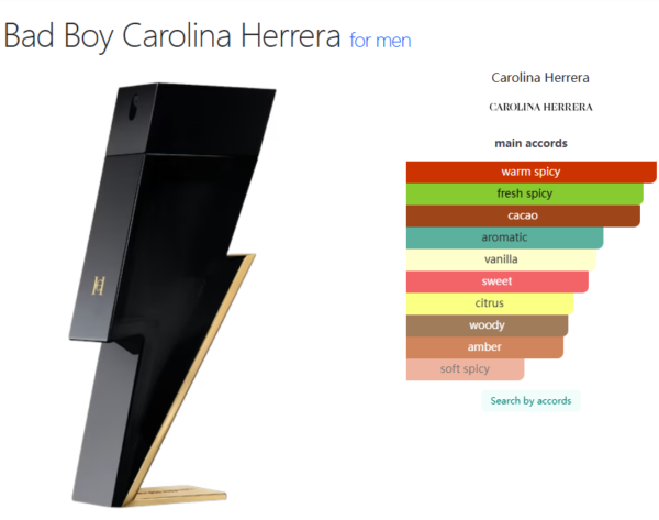 Bad Boy Carolina Herrera for men