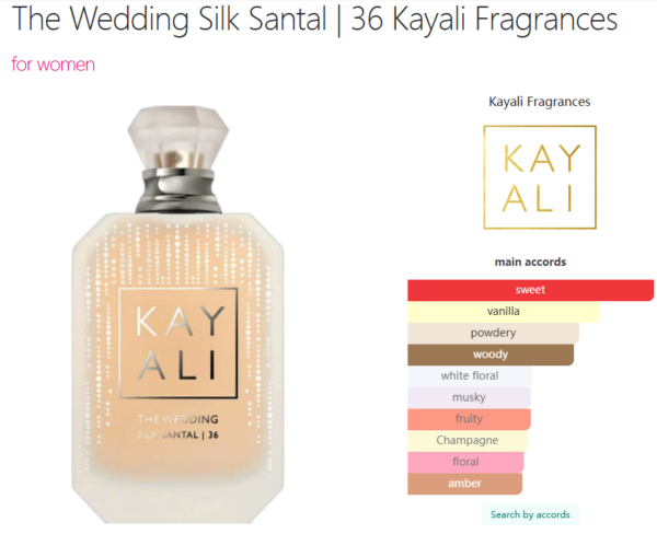 The Wedding Silk Santal | 36 Kayali Fragrances for women