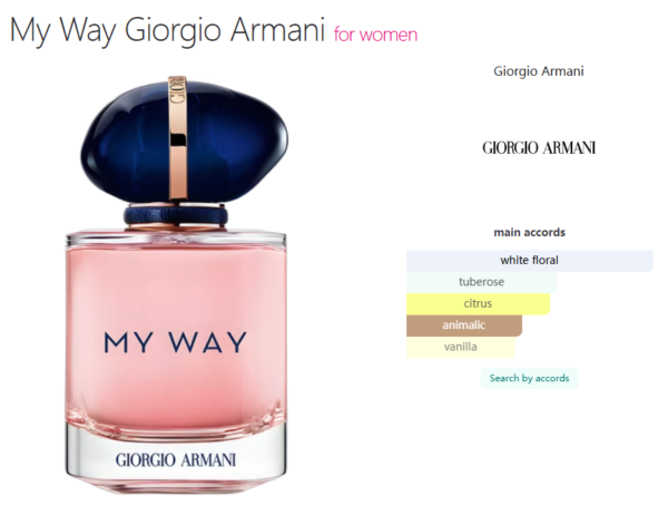My Way Giorgio Armani for women