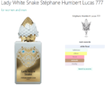 Lady White Snake Stéphane Humbert Lucas 777 for women and men
