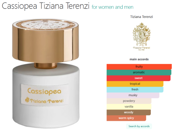 Cassiopea Tiziana Terenzi for women and men