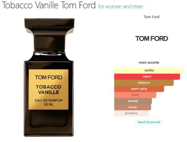 Tobacco Vanille Tom Ford for women and men