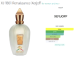 XJ 1861 Renaissance Xerjoff for women and men