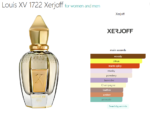 Louis XV 1722 Xerjoff for women and men