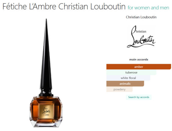 Fétiche L’Ambre Christian Louboutin for women and men