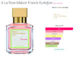 A La Rose Maison Francis Kurkdjian for women